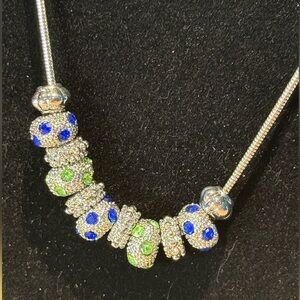 Vintage silver-tone chain necklace